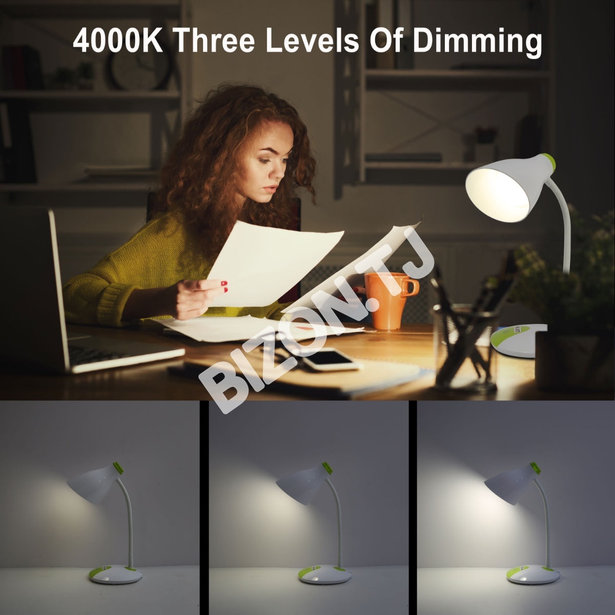 Лампа Gooseneck E27 Desk лампа синий 7 Вт 3000 К / 4000 К / 6000 К, 130-03758 12