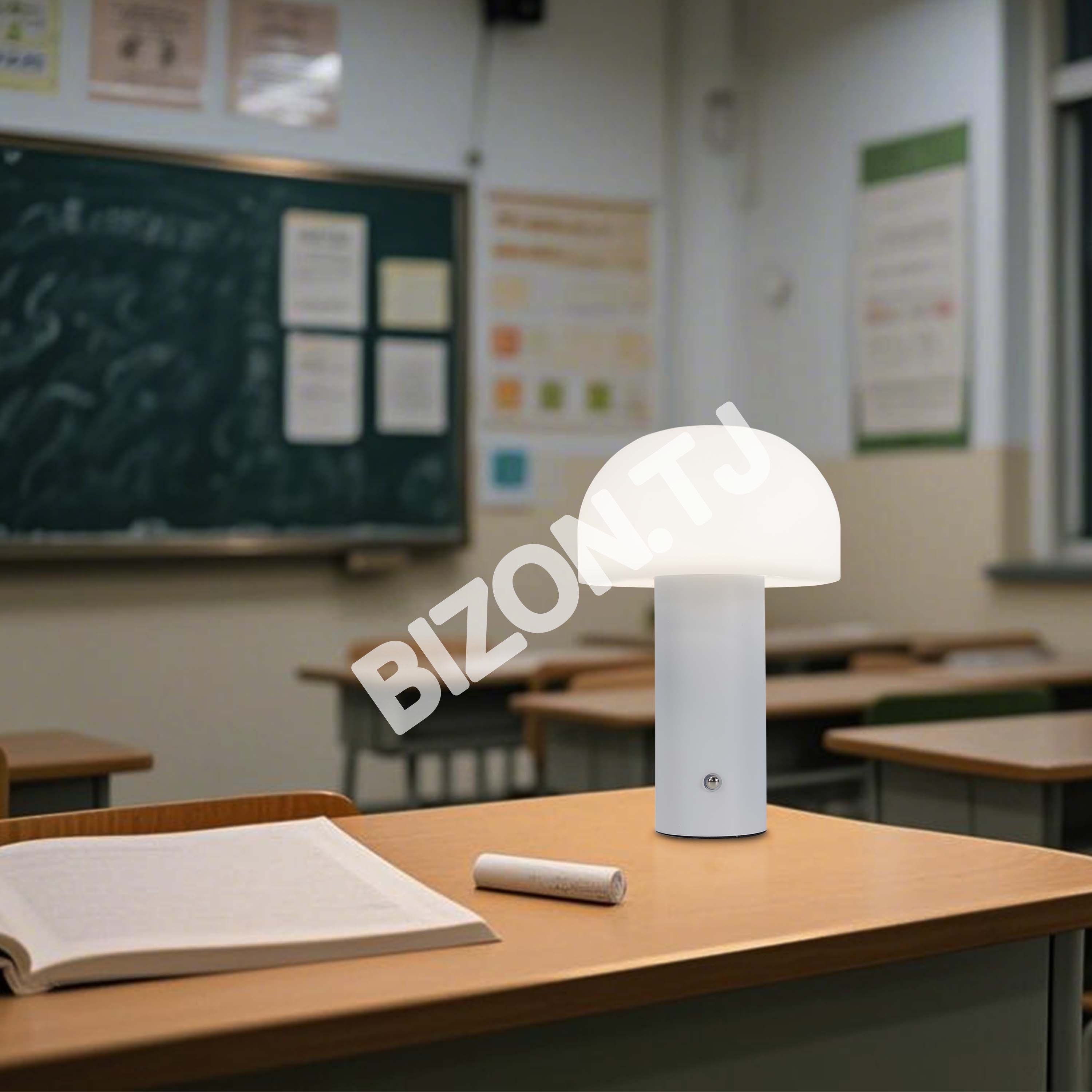 Лампа белый LED настольный лампа D150xH220, 130-03786 4