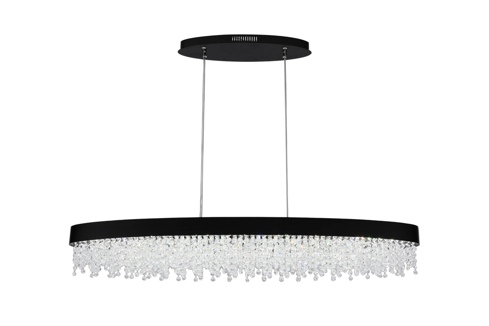 Люстра Crystal Q3607 3CCT черный L1200xW200мм, 159-18588