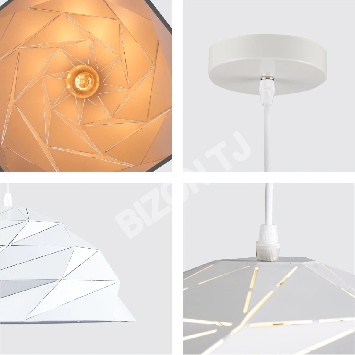 Черный золотой металл Laser Cut Dome современный подвесной светильник D450 с E27 Fitting, 150-18150 9