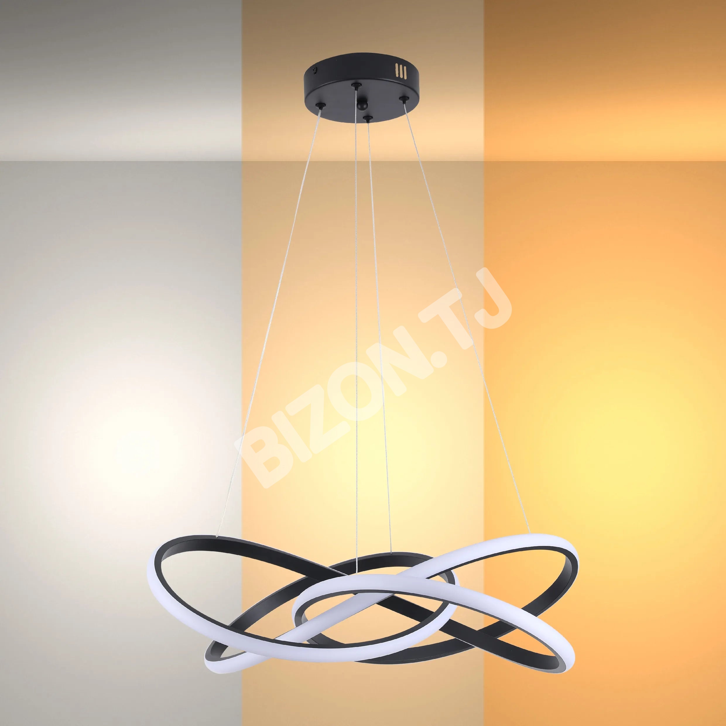 Люстра LED BS0730-BK 54 Вт песочный черный 3CCT, 159-18468 8