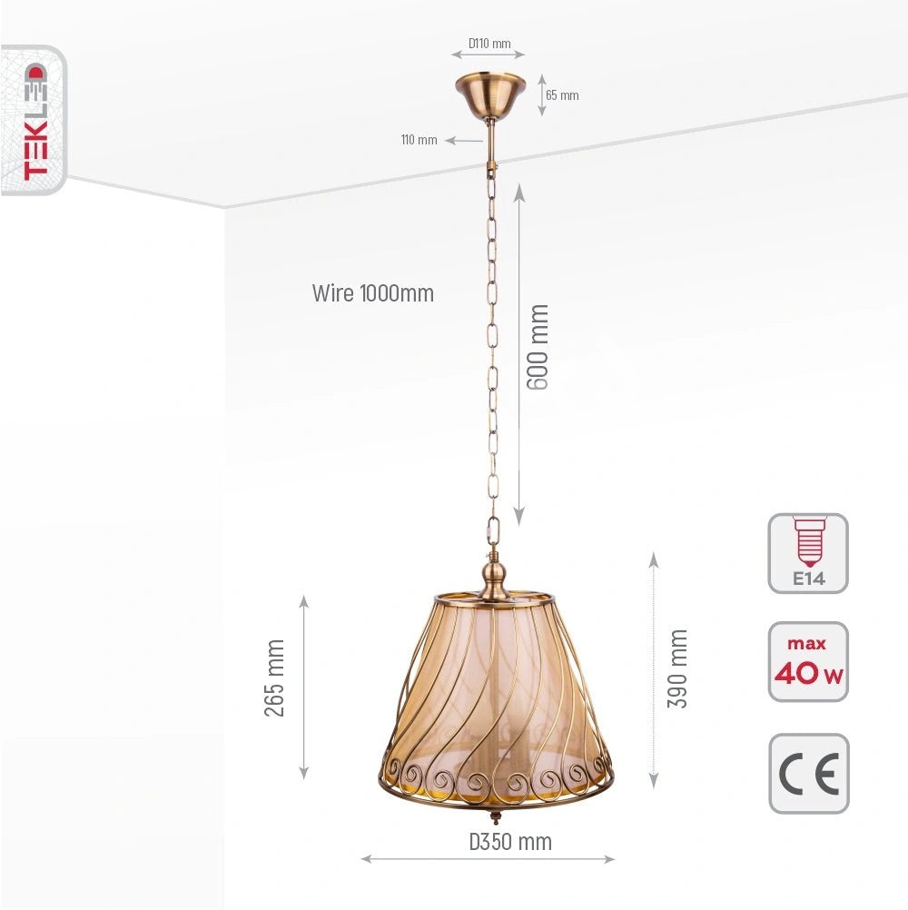 Люстра Chandelier 8535-3*E14 GAB 1, 156-19498 2