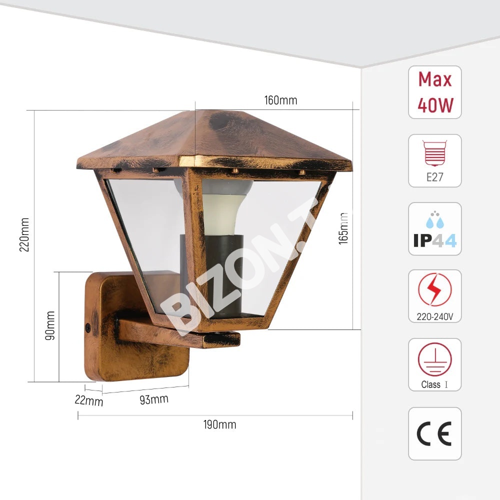 Светильник Парк.Светильник A0302 E27 черный, 252-03006 22