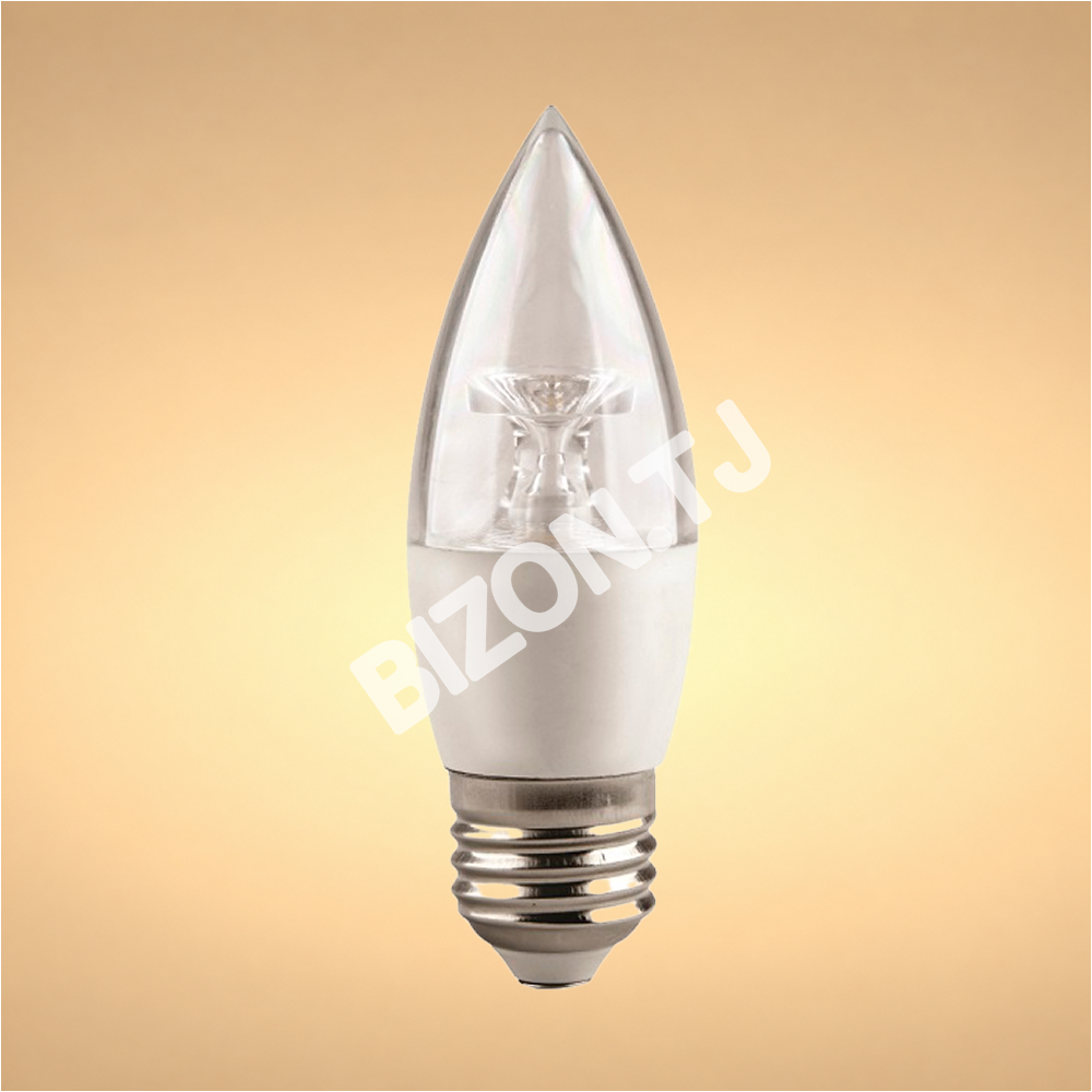 Лампа LED Crystal C37 5W450 лм E27 6000K100-240 В TL, 527-012476 5