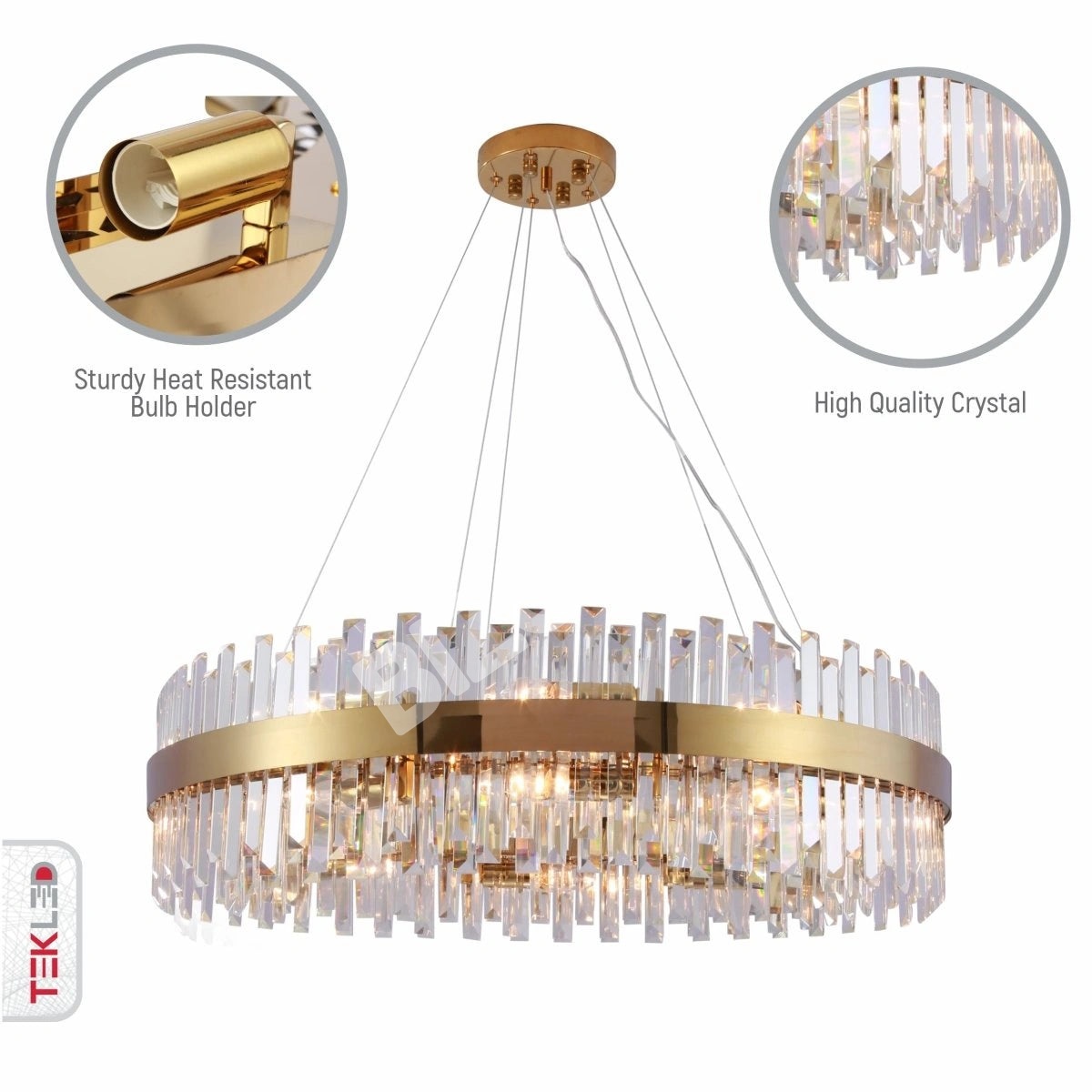 Светильник Coffin Crystal золотой металл Island Chandelier потолочный светильник L900 с 18xE14, 156-19562 21