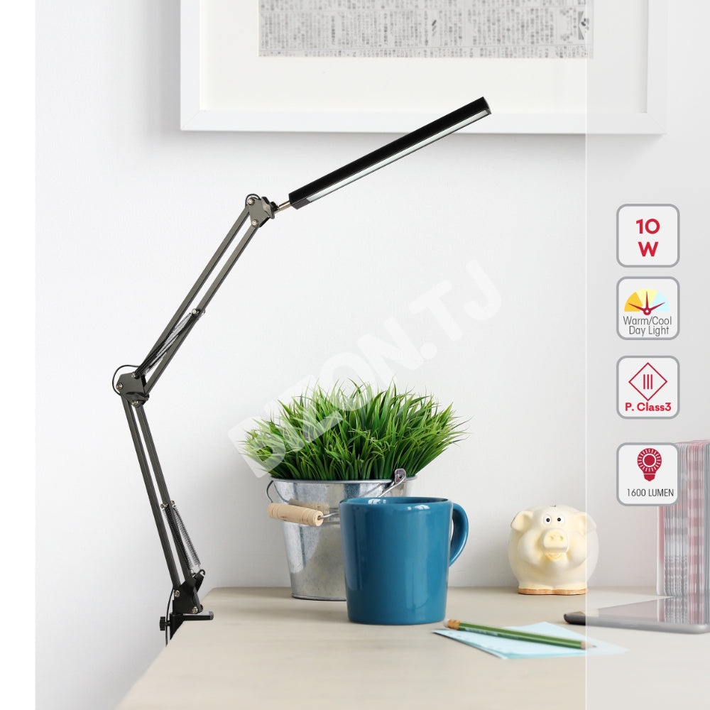 LED Dimming Desk светильник черный 15 Вт 3000-6000 К, 130-03767 4