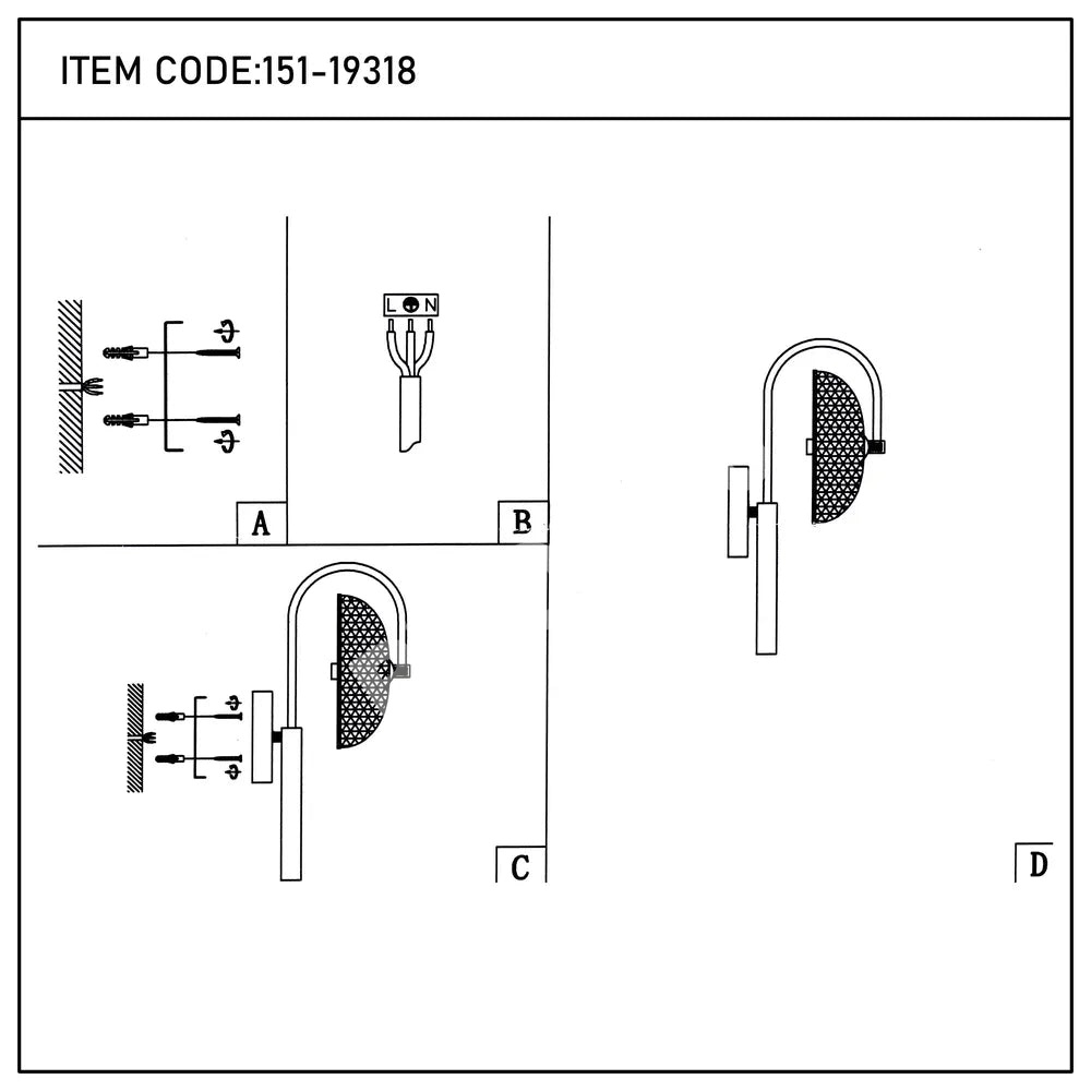 Бра LED 440 9 Вт золотой GC 3CCT, 151-19318 7