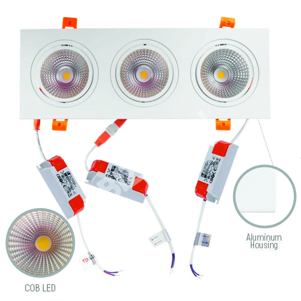 Светильник LED OC003C 3×10 Вт 3000 К белый 100-265 В 20, 165-033292 6