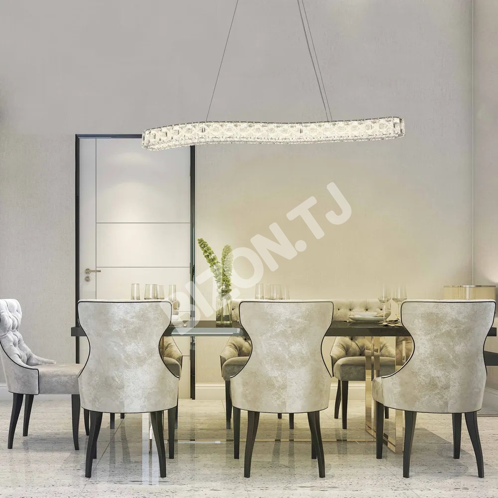 Люстра Crystal хром C2301-1A 90 Вт Dimming L1200мм, 159-18348 5