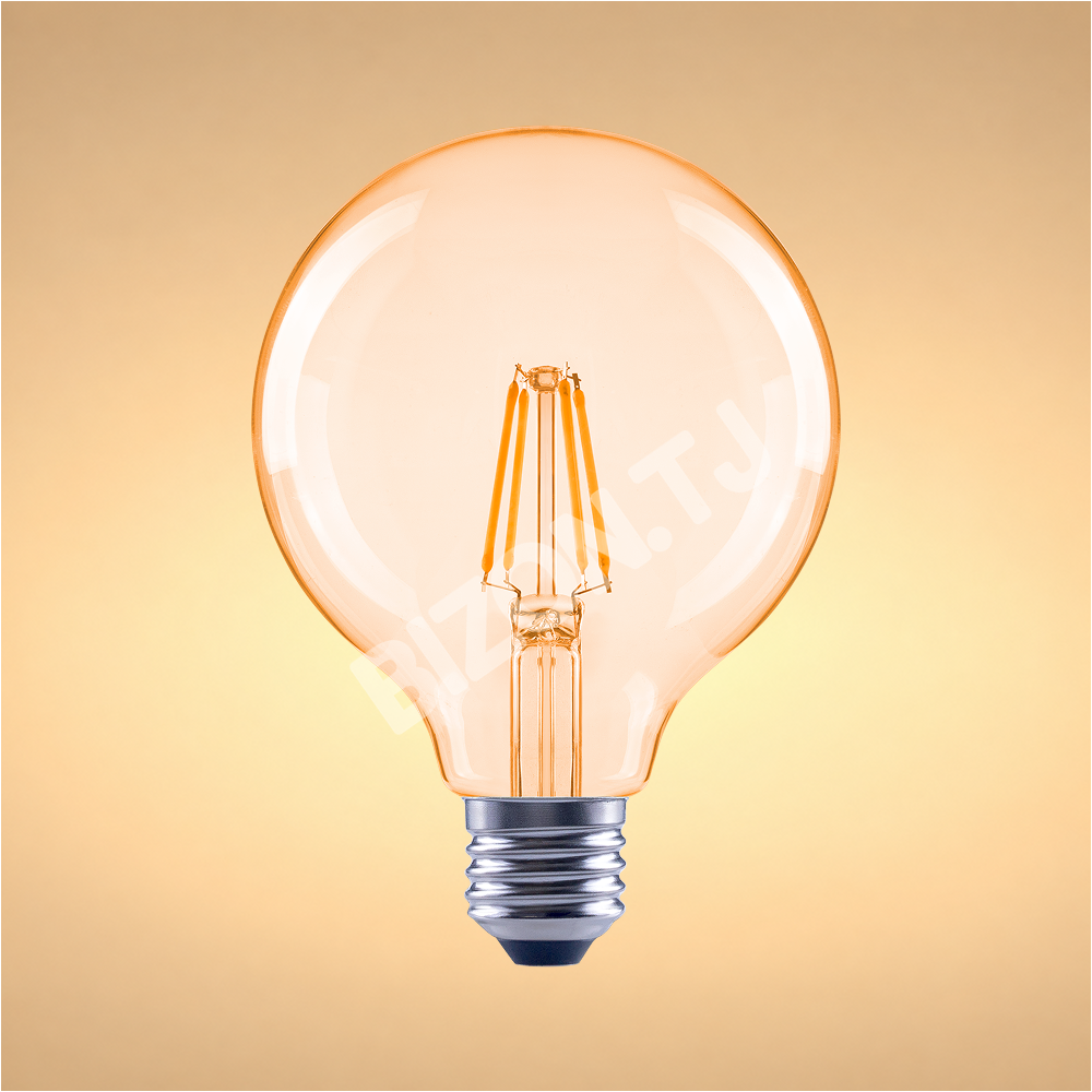 Лампа LED G95 4 Вт E27 AMBER 410 лм 2400 К 85, 527-03414