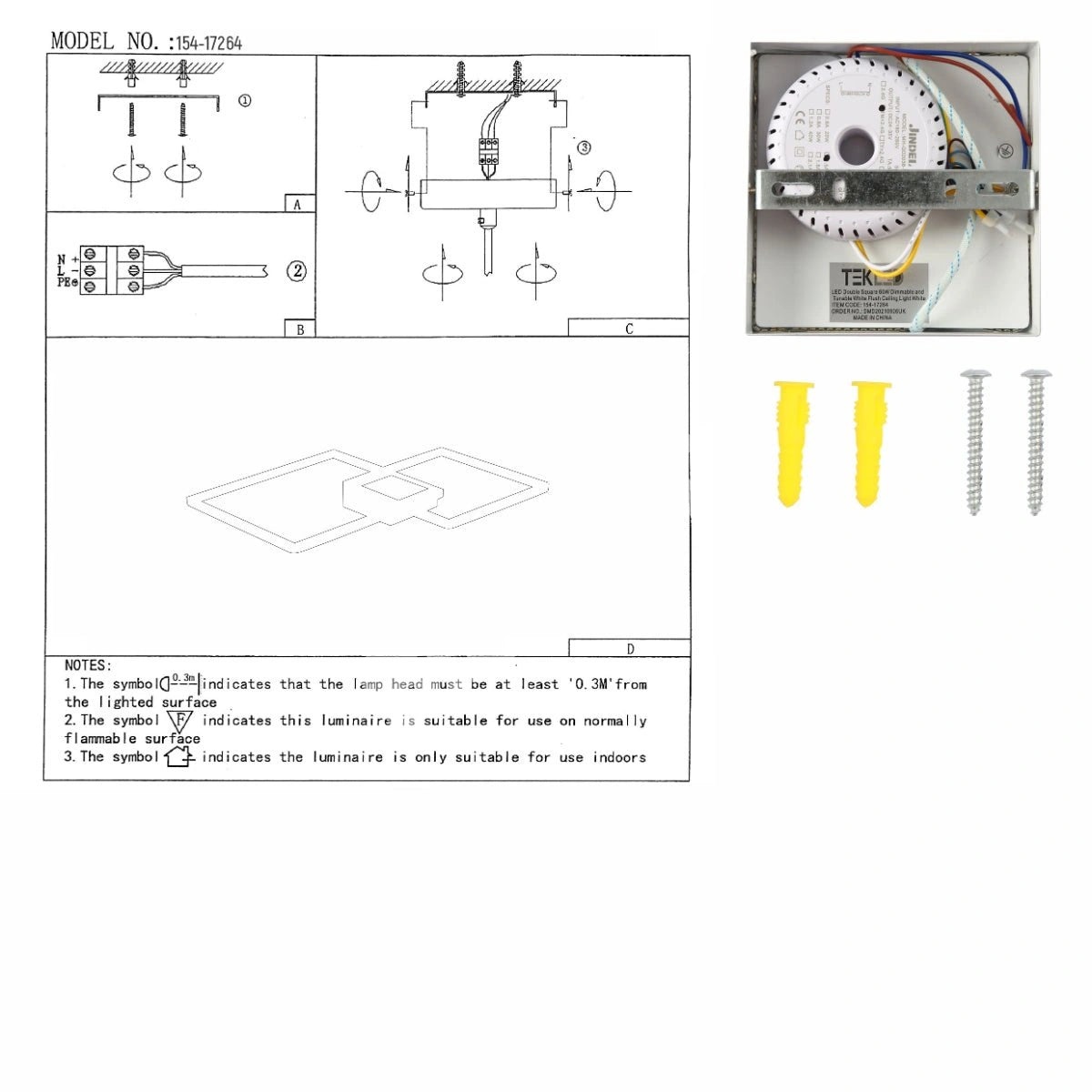 Люстра Chandelier LED BREVE 34 Вт WHITE1100 лм 550, 154-17264 9