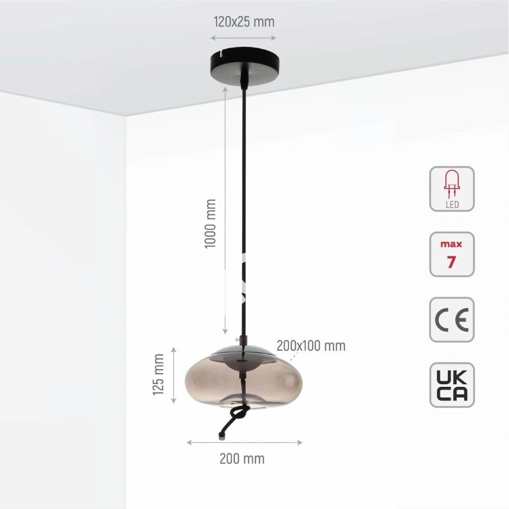 Люстра LED DROP B 180×260, 159-17332 9