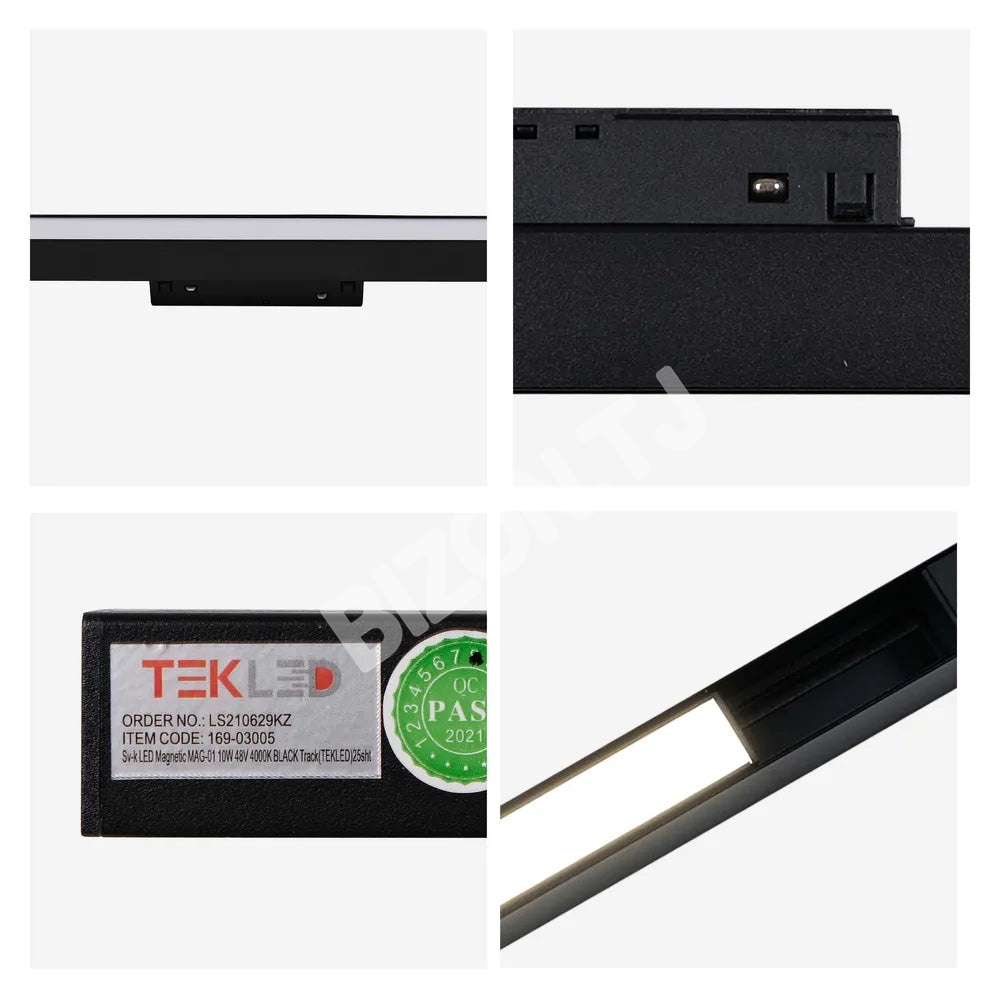 Светильник LED магнитный MAG-01 10 Вт 48 В 4000 К черный трековый, 169-03005 5