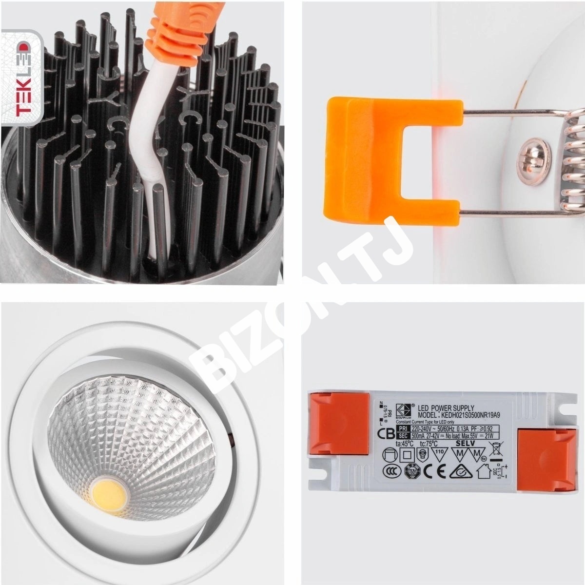 Светильник LED OC003A 1×10 Вт 3000 К белый 100-265V50, 165-033272 15