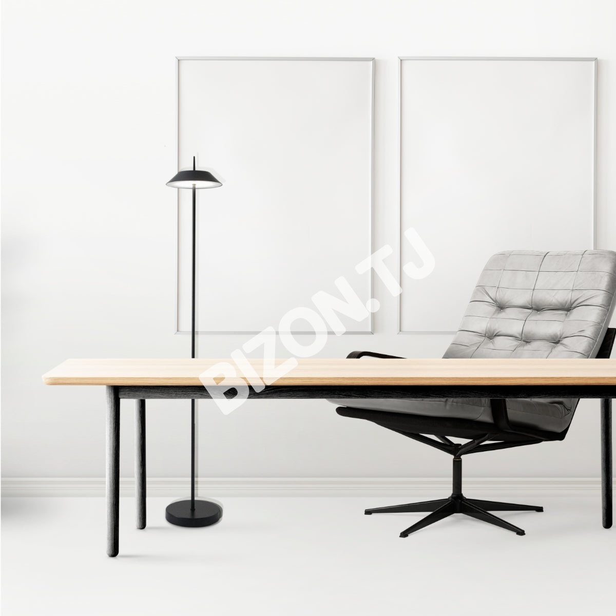 Светильник напольный. Светильник SCANDINAVIAN 08 LED металл D200H1310 BL, 130-03538 3