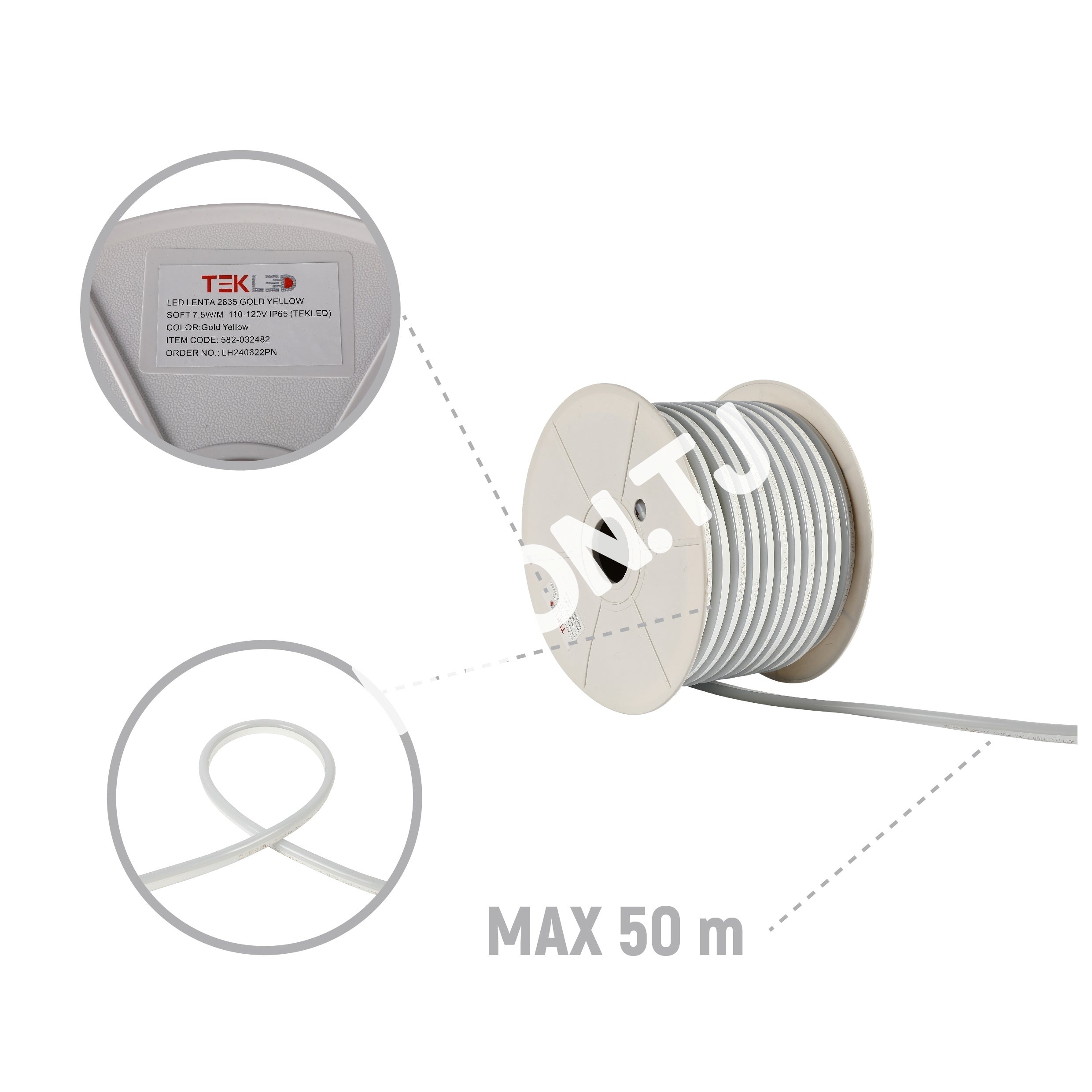 LED Лента 2835 розовый SOFT 6 Вт / M 220 В IP6510, 582-032487 19