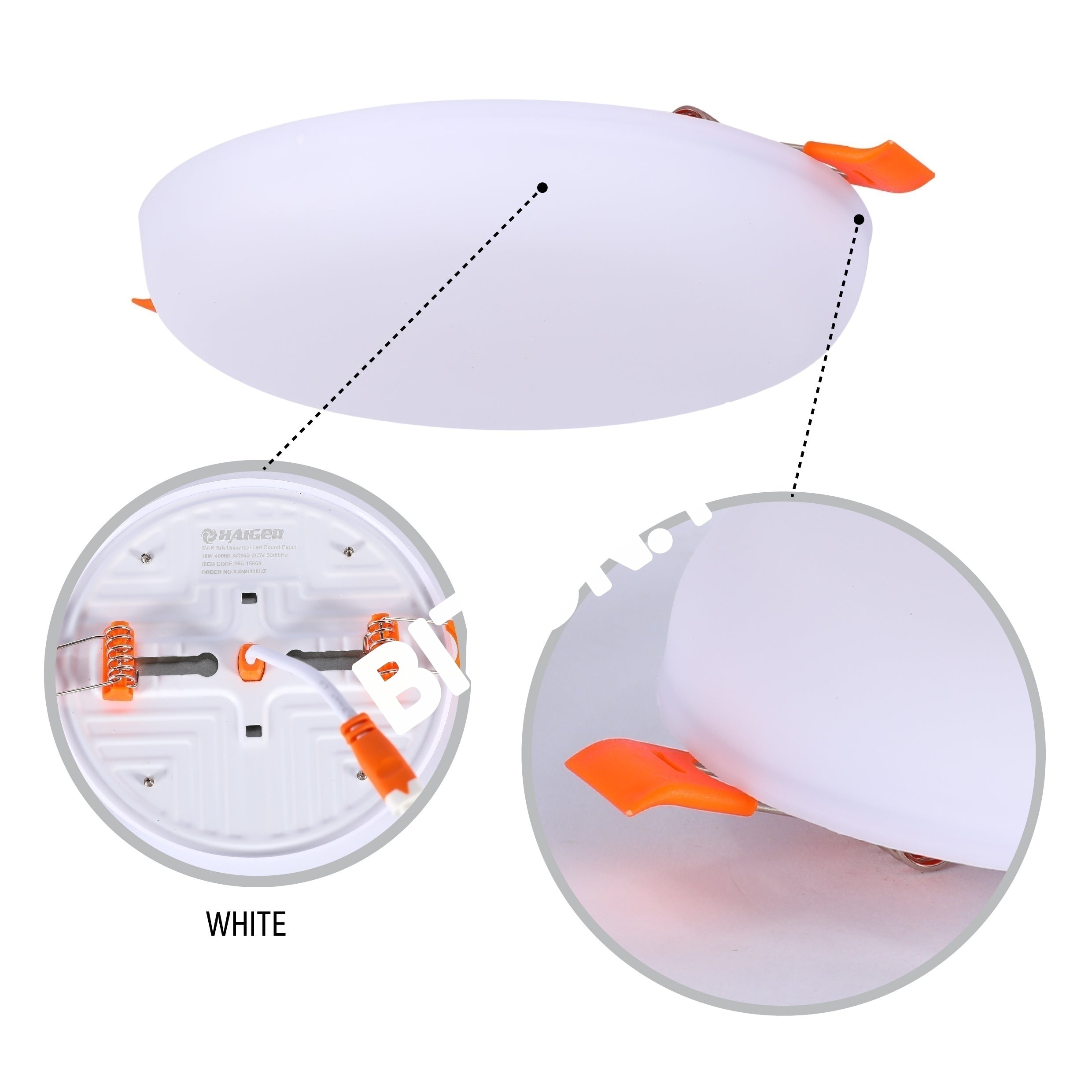 Светильник-панель S / A UNIVERSAL LED круглый панель 18 Вт 6000 К(HG)60, 165-15862 35