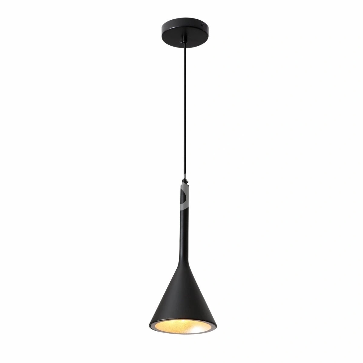 Черный Funnel Nordic современный металл потолочный подвесной светильник с E27 Fitting, 150-18394 2