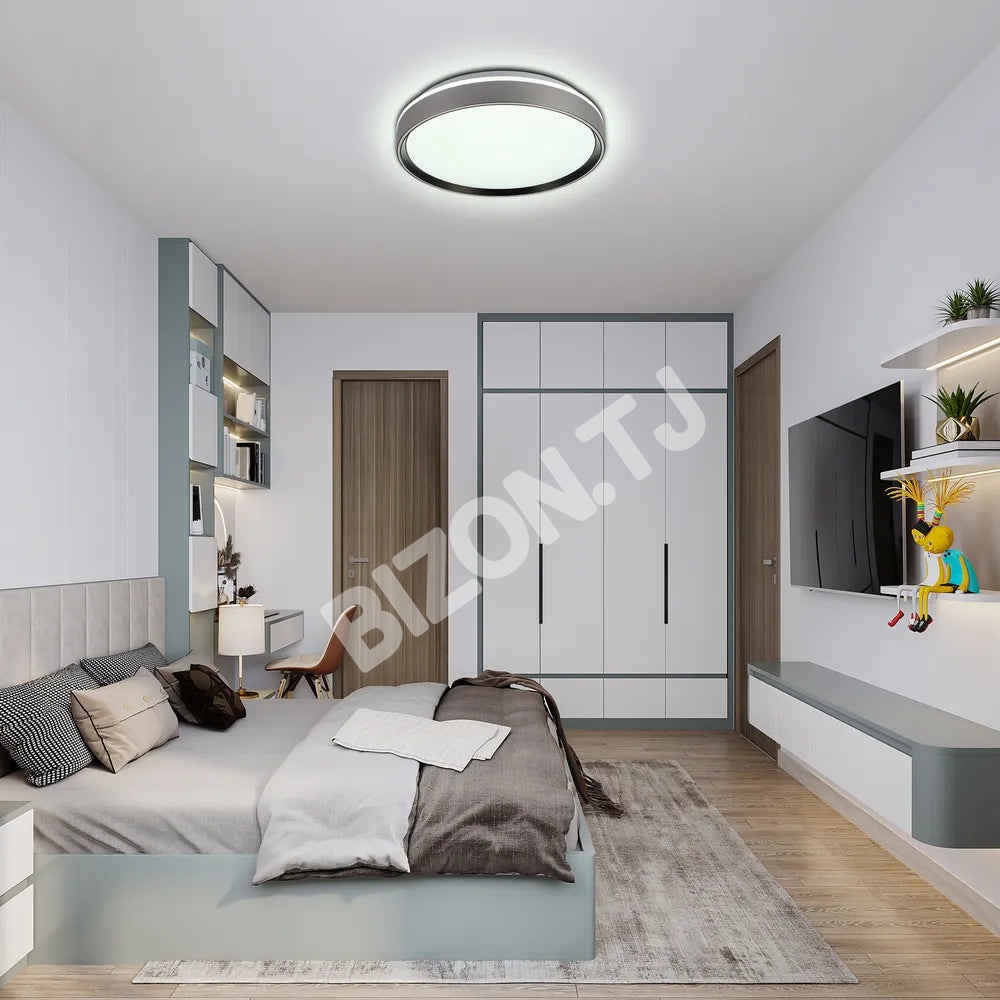Светильник LED потолочный Светильник LUCE-400 30Wx2 серебристый черный D, 165-16010 2