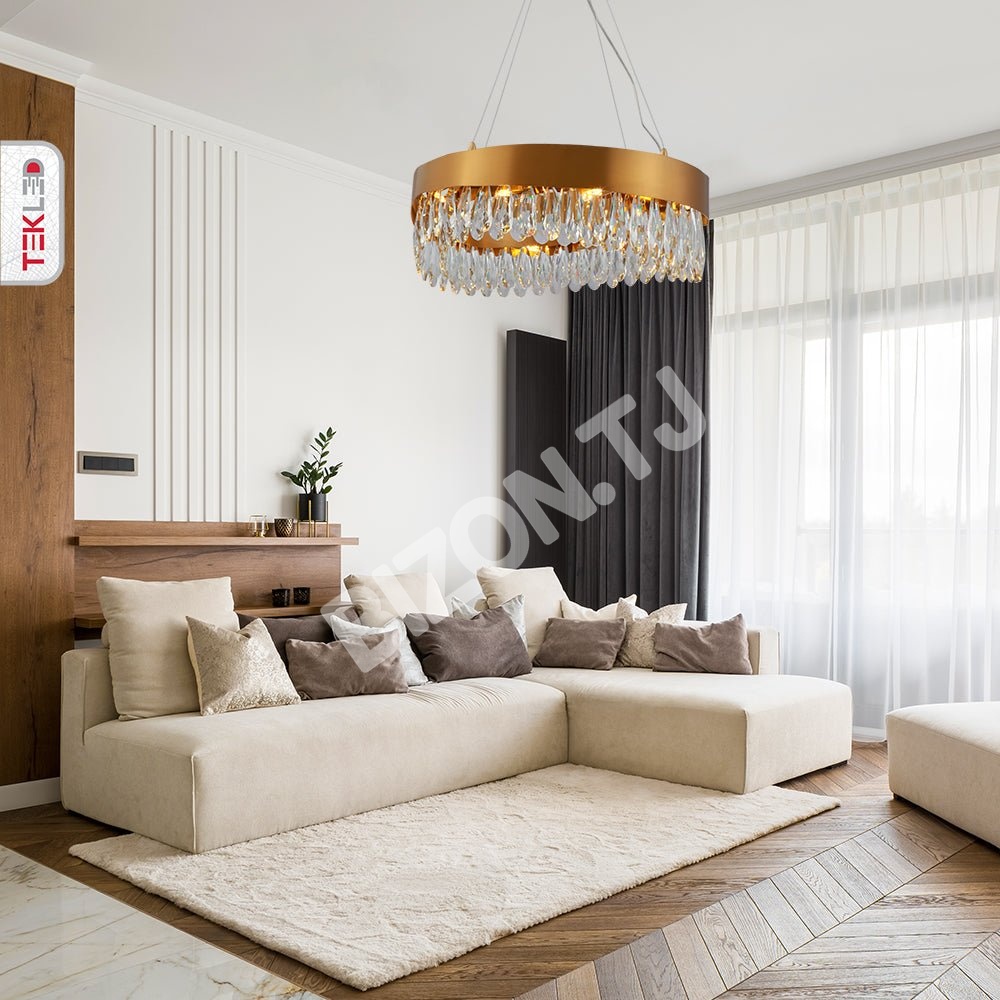 Светильник Faceted Long Pear Crystal золотой металл Island Chandelier потолочный светильник L1100 с 12xG9, 156-19574 11