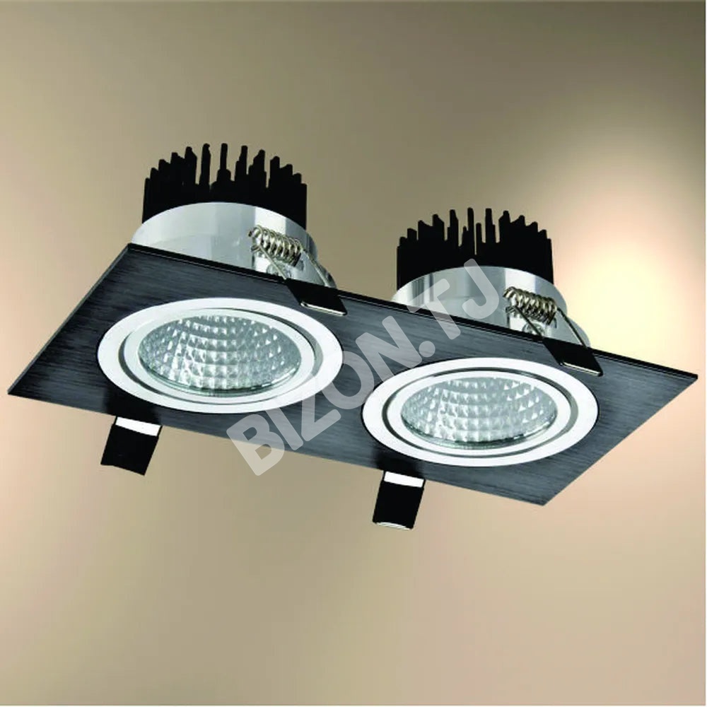 Светильник LED OC004B 2×10 Вт 5000 К черный, 165-03337