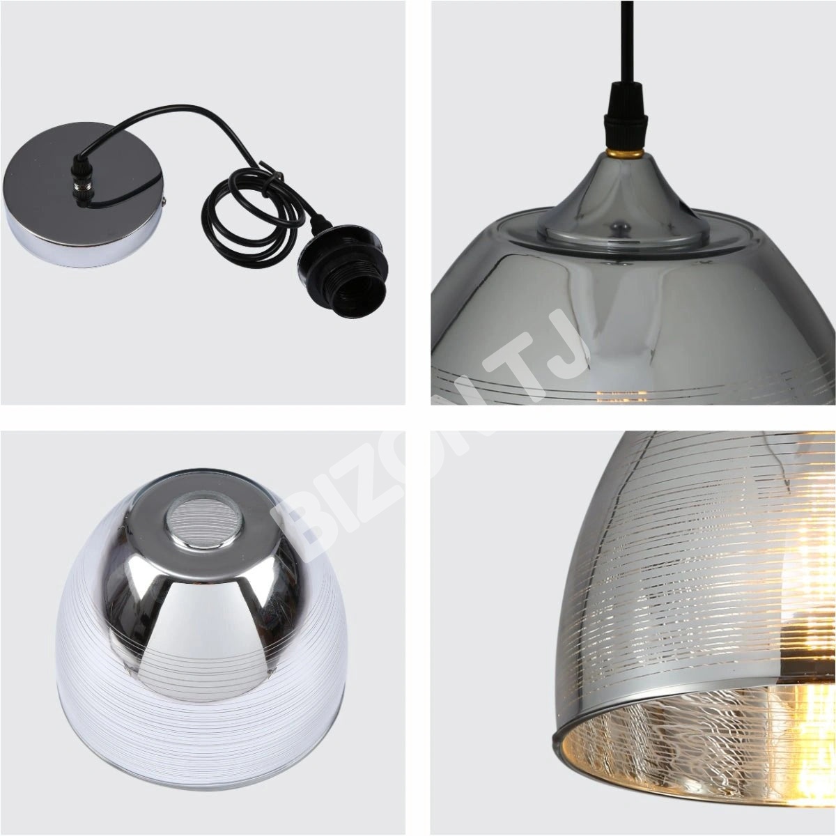 Светильник золотой стекло Dome подвесной потолочный светильник с E27 Fitting, 150-18013 5