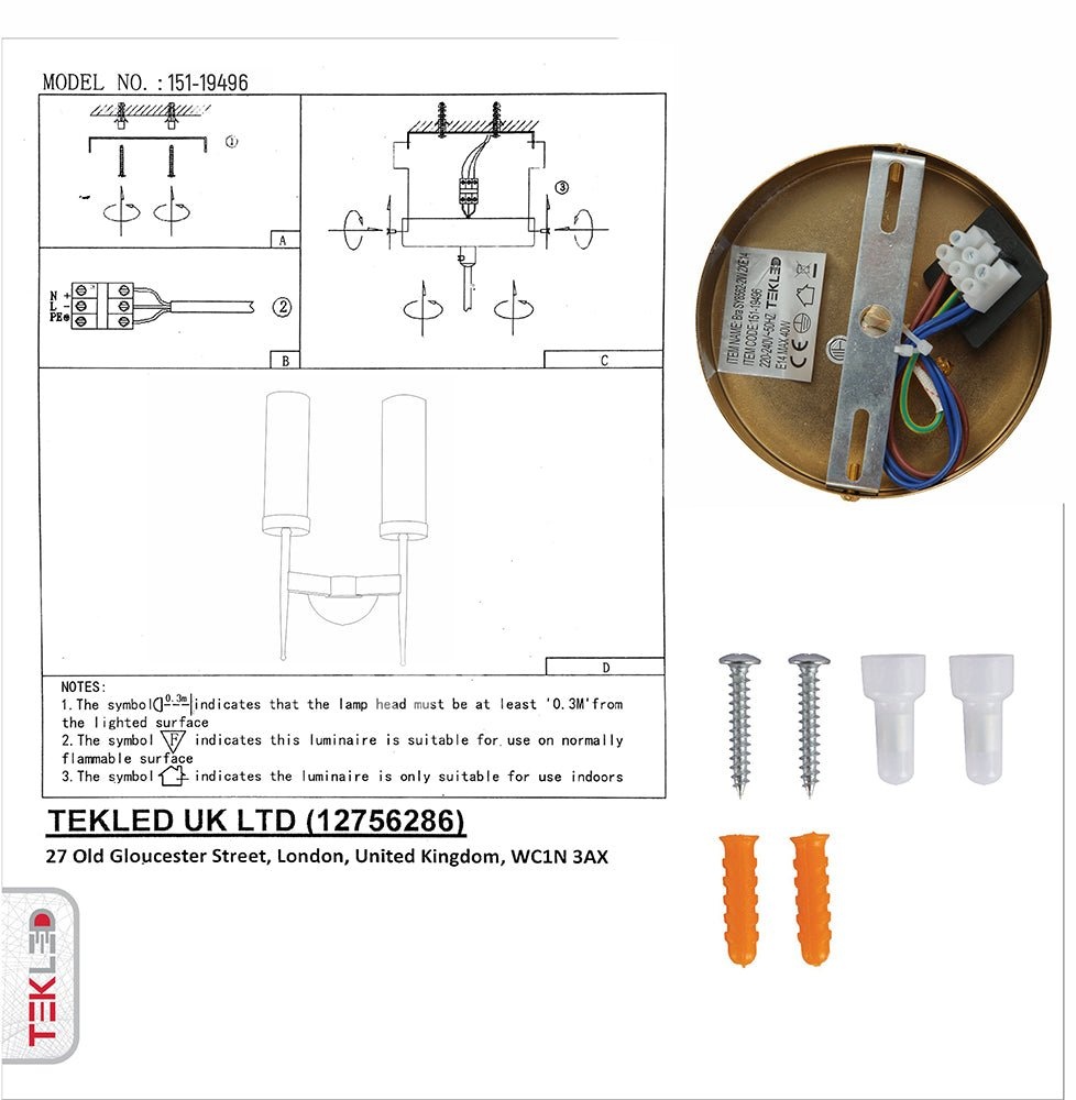 Бра золотой Aluminium бронзовый Cylinder Clear Reeded стекло Joseph Fonteyn Fluted настенный светильник с 2xE14 Fitting, 151-19496 13