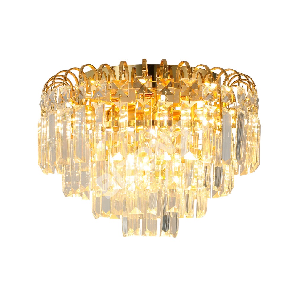 Люстра Crystal 3xE14 золотой 300ммx230мм, 159-18106