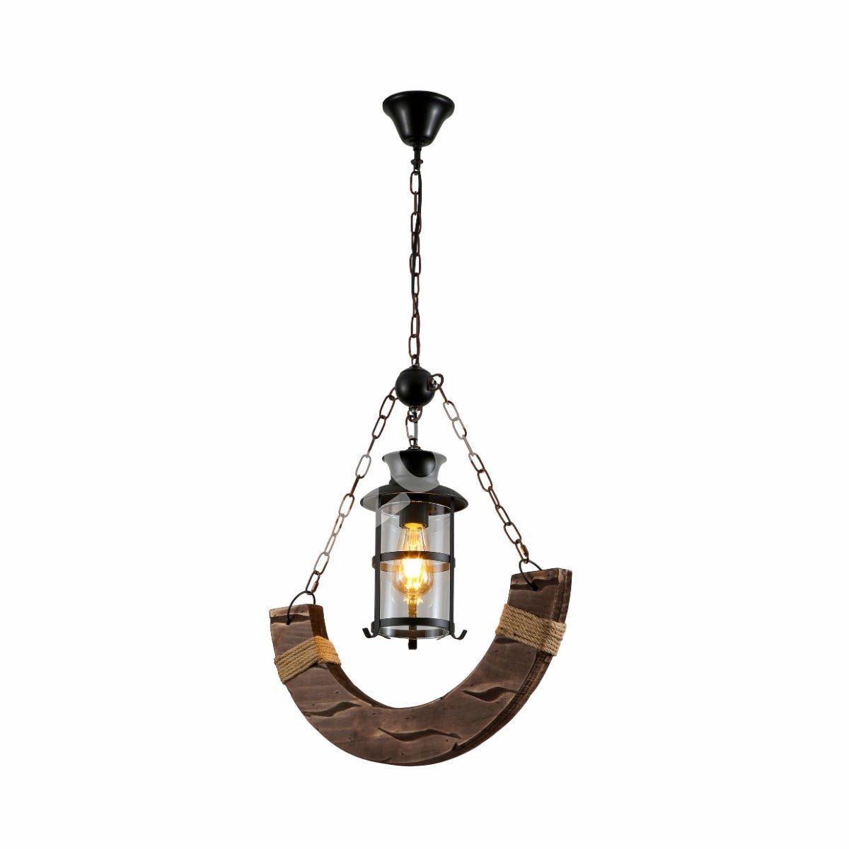 Люстра JM440 4xE27 дерево+IRON 68×23sm1, 159-17852 2