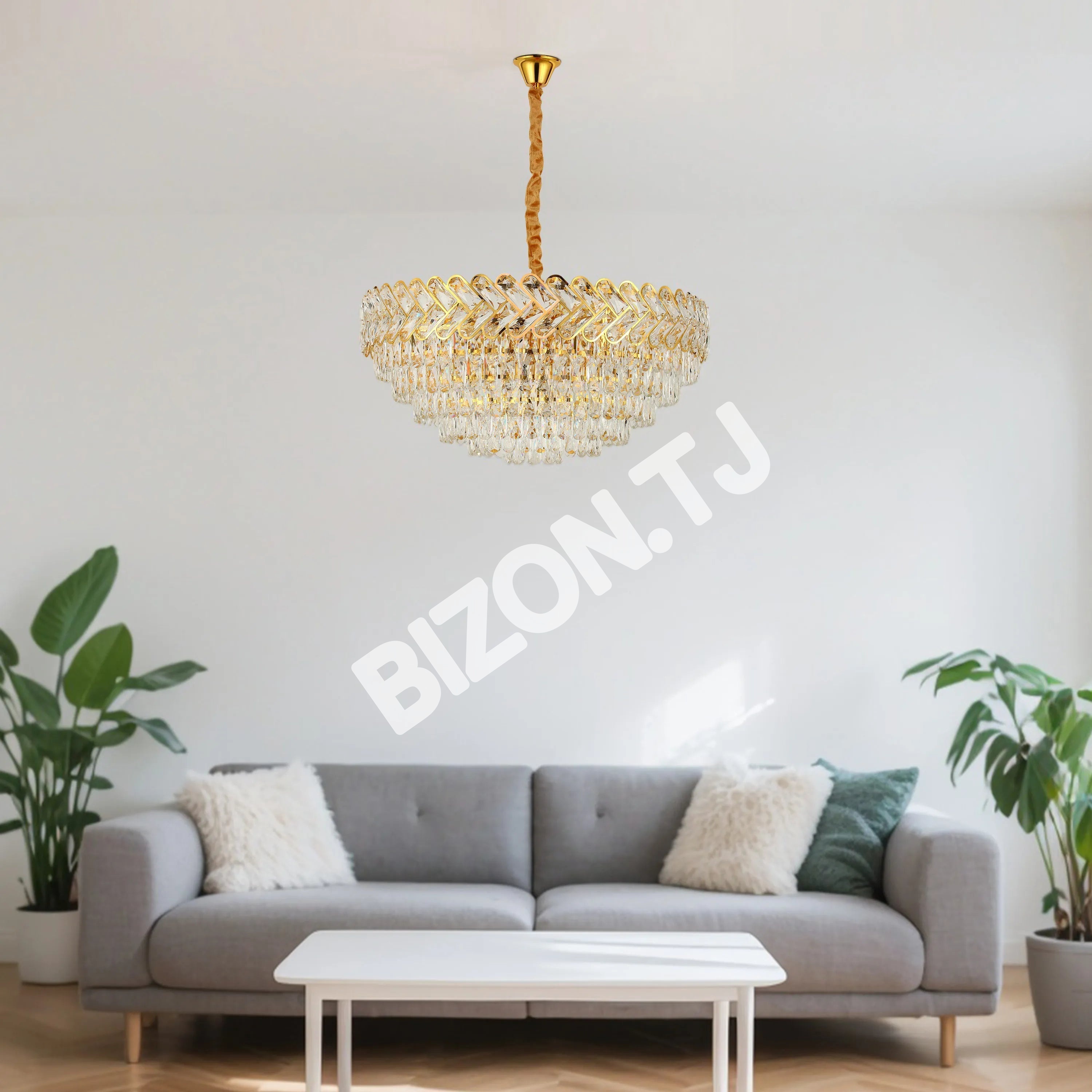 Люстра 3206 E14×13 золотой D800, 159-17930 22