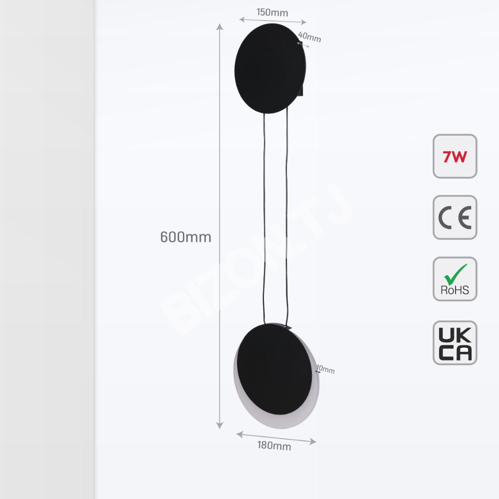 Crescent Sunset Lunar Eclipse современный Nordic LED Wa, 182-03448 5