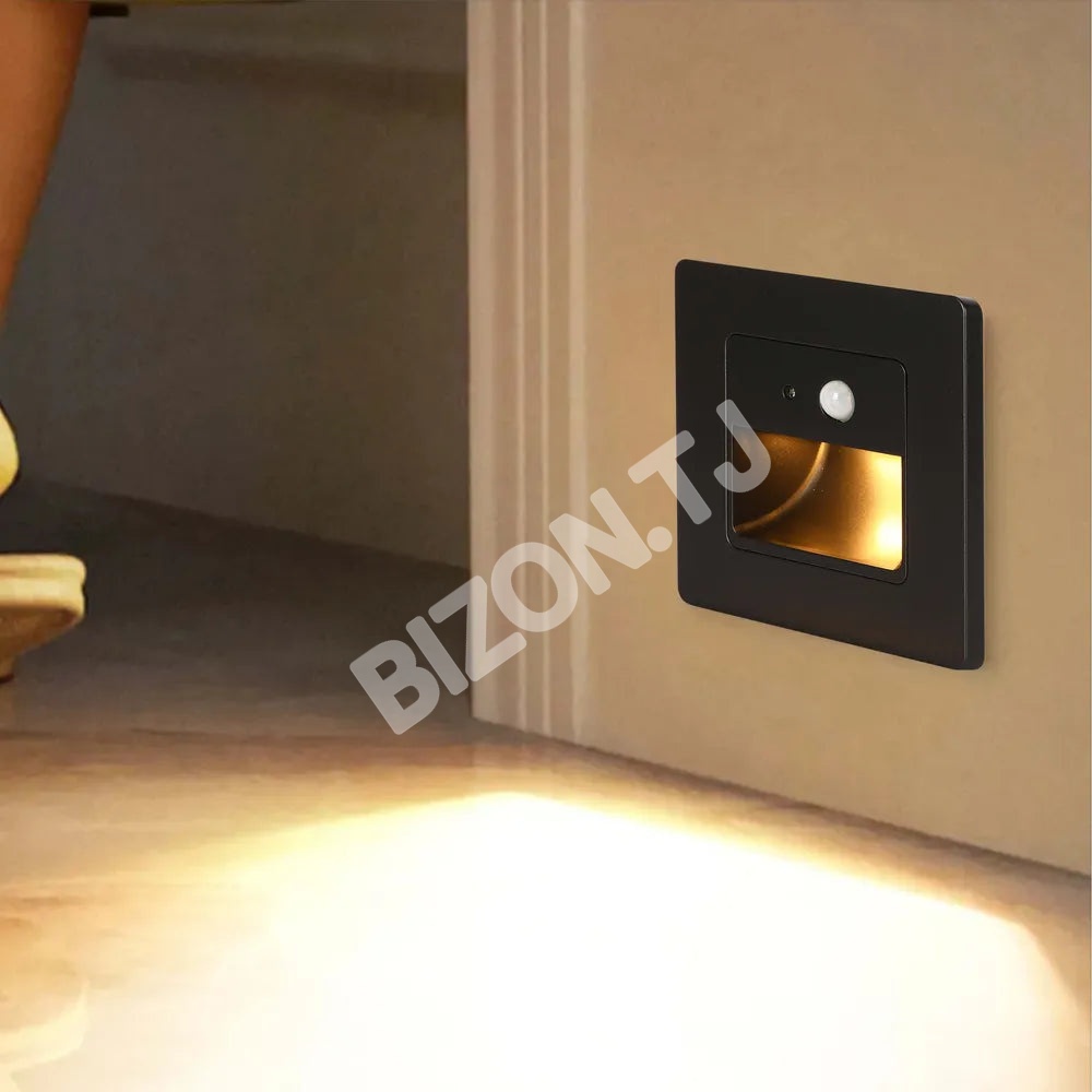 Светильник LED Stair Step светильник 1 Вт черный датчик 3000 К, 181-03420 4