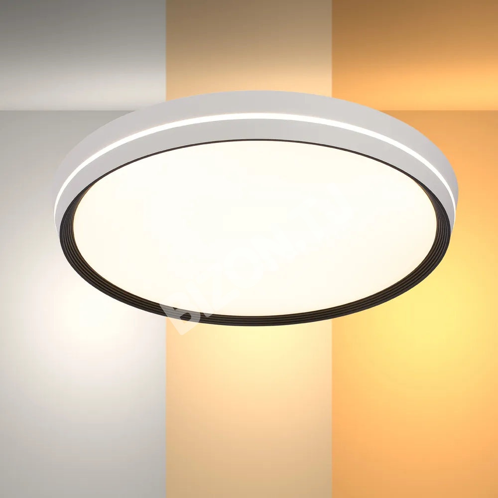 Светильник LED потолочный Светильник EGLO 40Wx2 черный D500 6000 К / 40, 165-16027