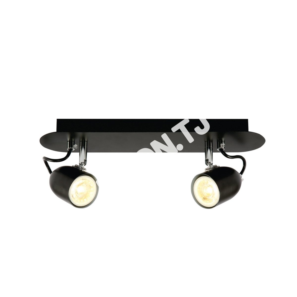 Лампа настенный лампа черный металл Adjustable Spotlight с GU10 Fitting, 151-19804 2