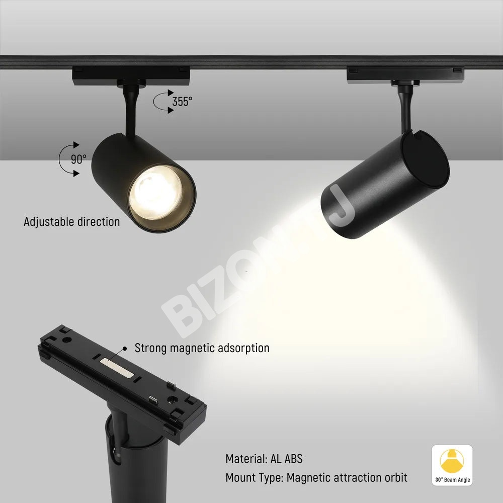 Светильник LED магнитный SLIM 20 Вт 48 В 4000 К (поворотный), 169-03102 6