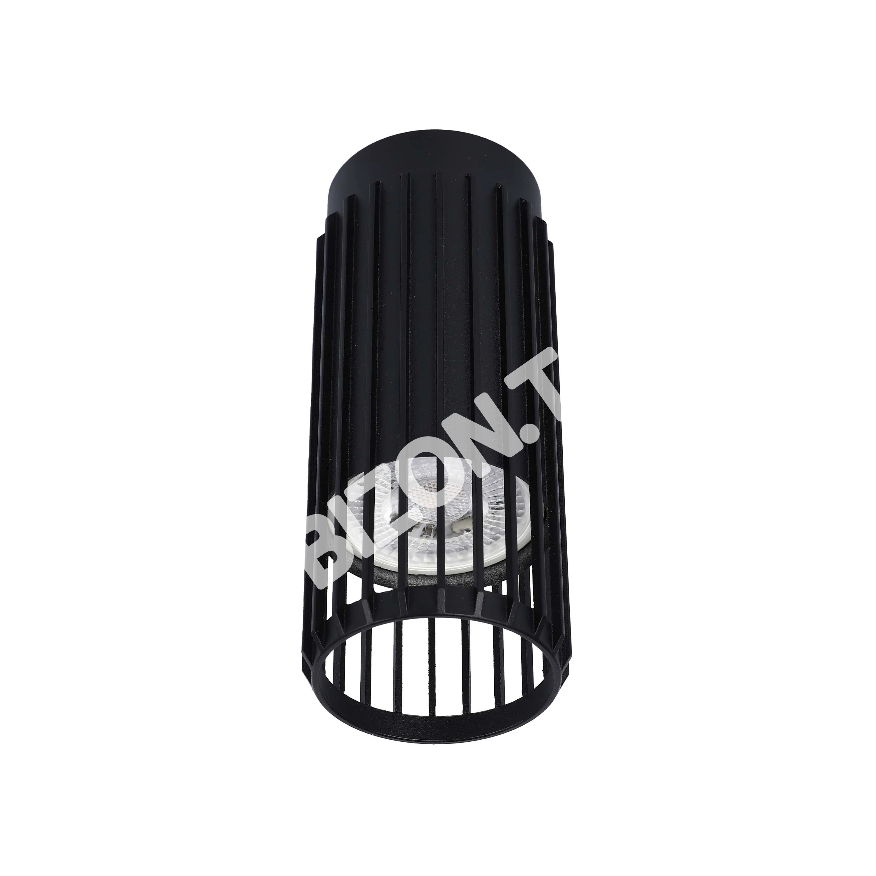 Светильник потол. 221901 1xGU10 черный ?60×140мм, 172-03254