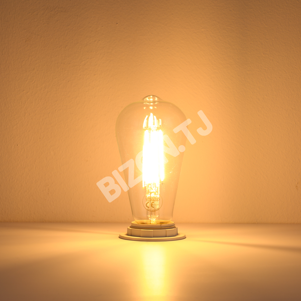 LampLEDST64 6, 5 Вт E27 CLEAR 806 лм 2700 К 85-265, 527-03408 7