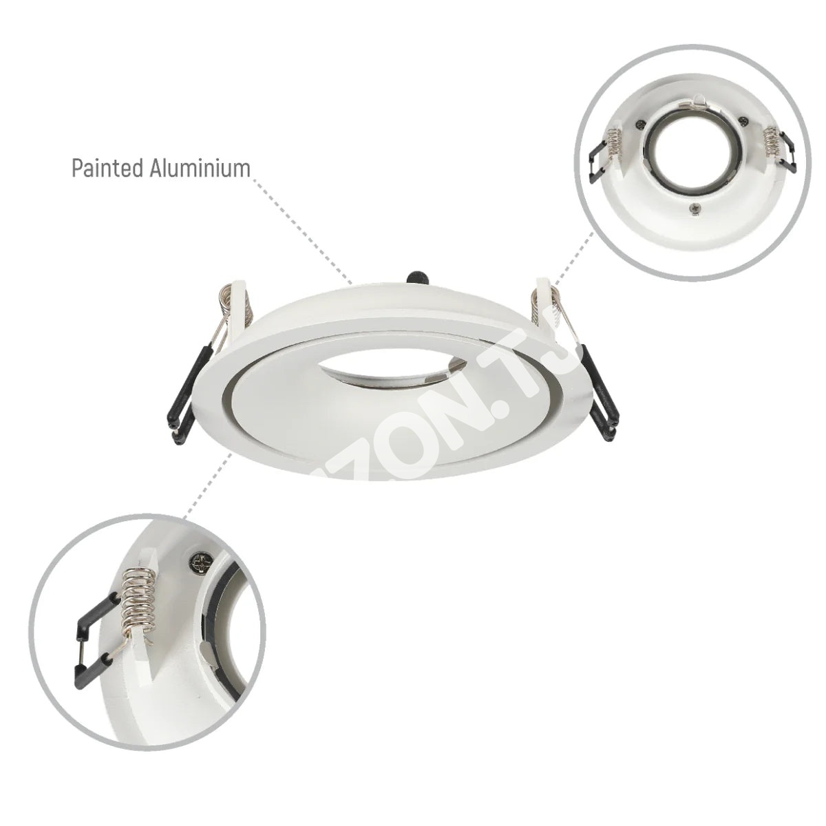Светильник Alum Low Glare Ring даунлайт белый GU10, 143-04045 5