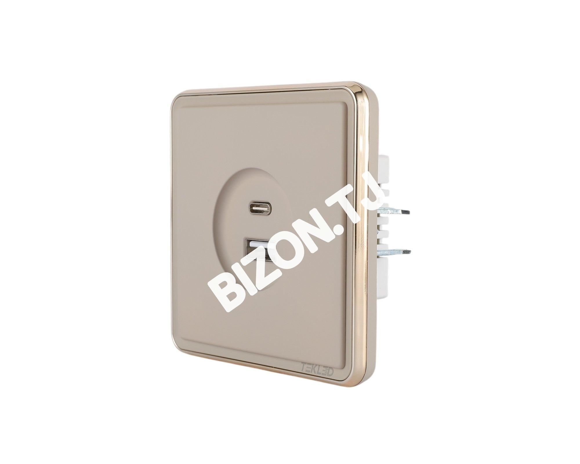 Розетка USB (Тип A+C), с / у, Золото, серия SAKURA, 100 / 10, 282-03388 27