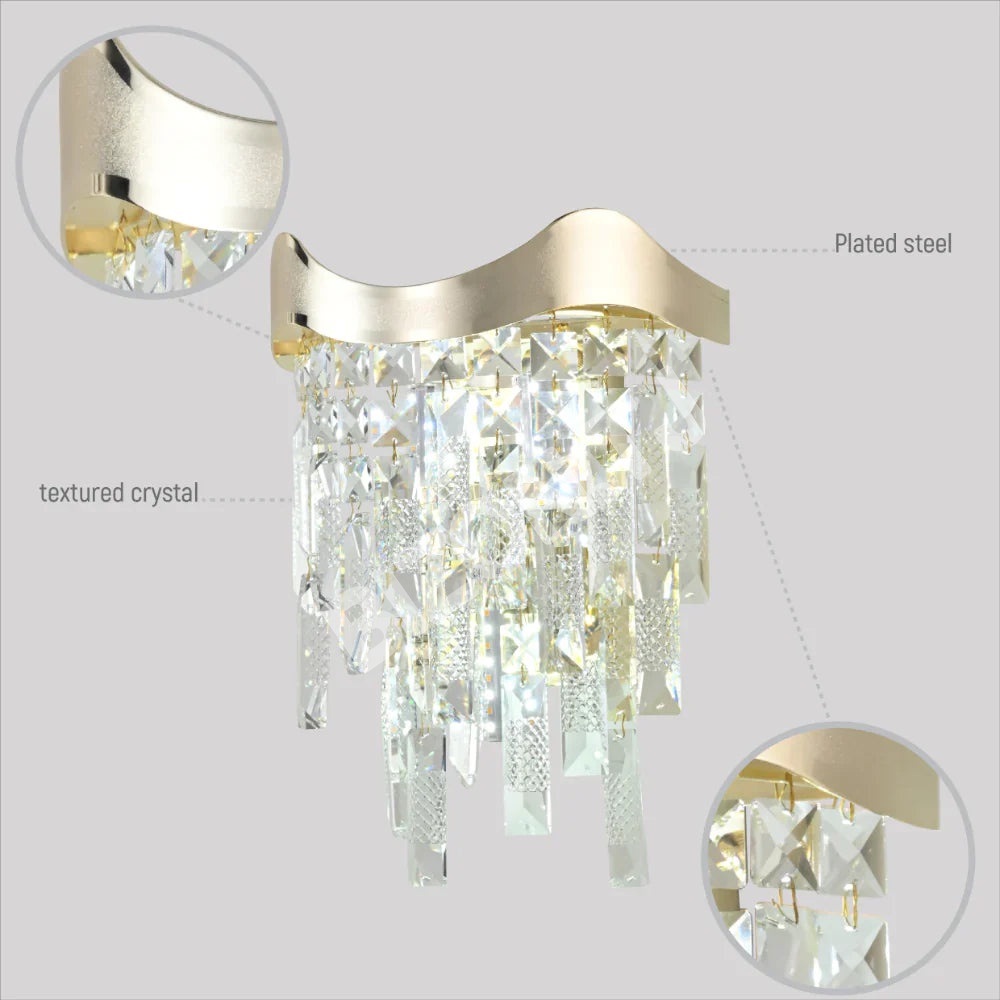 Бра Crystal 3xE14 хром 250 мм*H330 мм, 151-19958 15