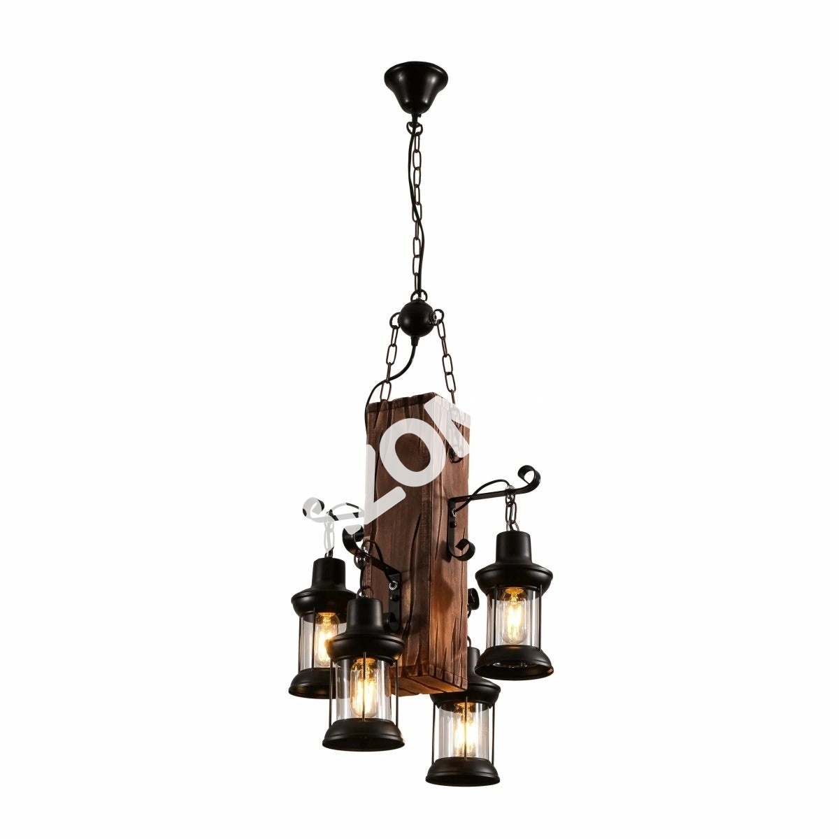 Люстра Old дерево Guitar 6 Lamps island потолочный Chandelier светильник с E27, 158-17872 4